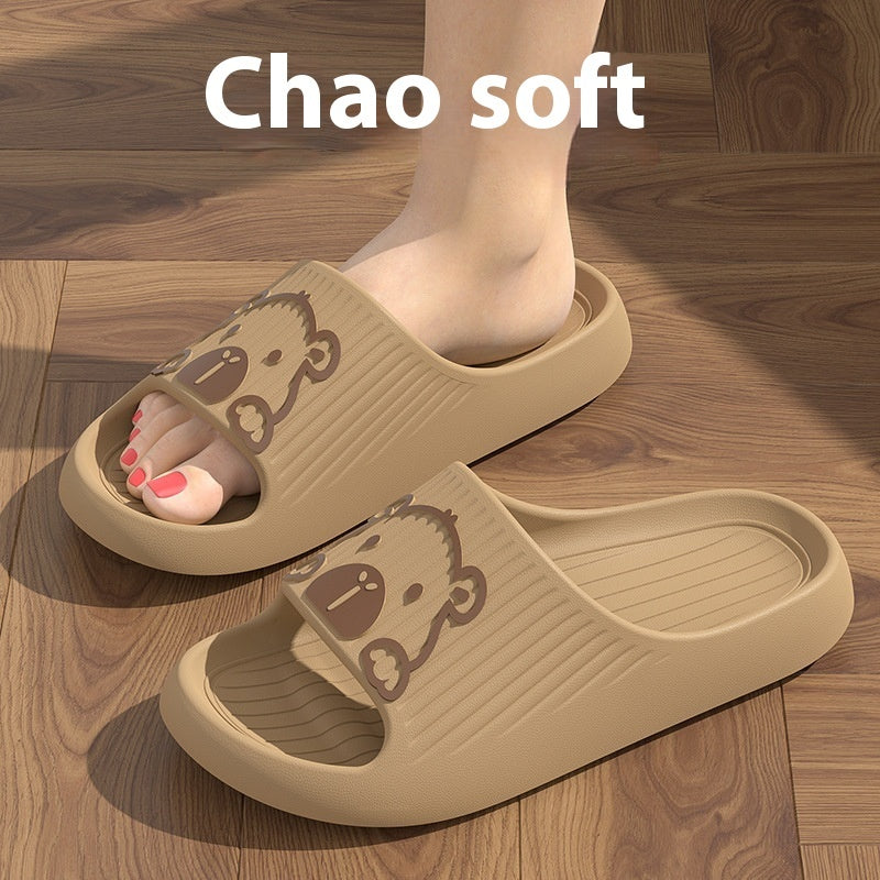 Cute Cartoon Dog Slippers Non-slip Floor Bathroom Slipper