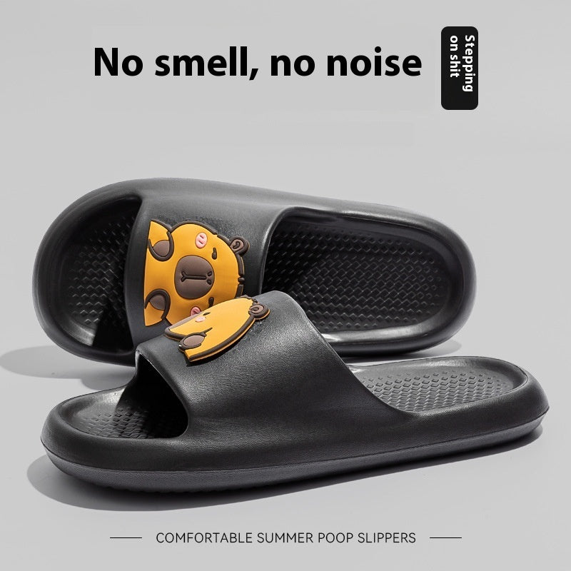 Cute Cartoon Dog Slippers Non-slip Floor Bathroom Slipper