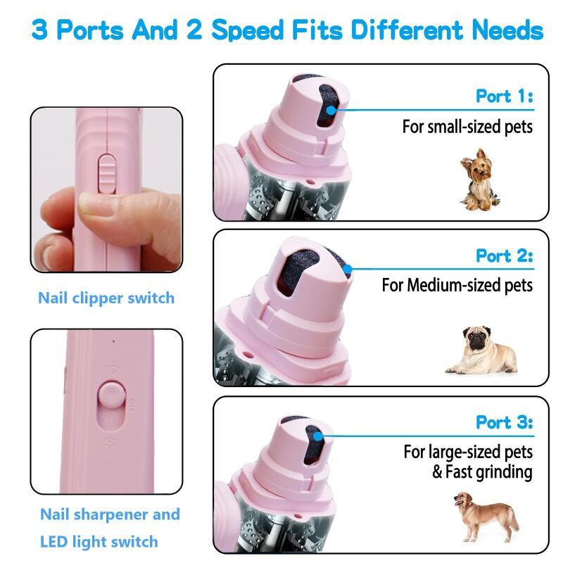 2 In 1 Pet Nail Clippers With Led Light Dog Cat Special