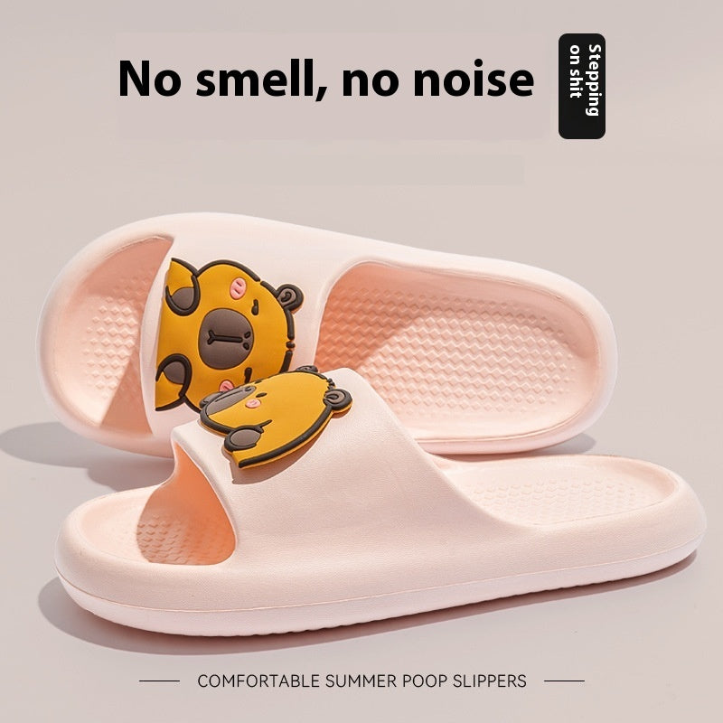 Cute Cartoon Dog Slippers Non-slip Floor Bathroom Slipper