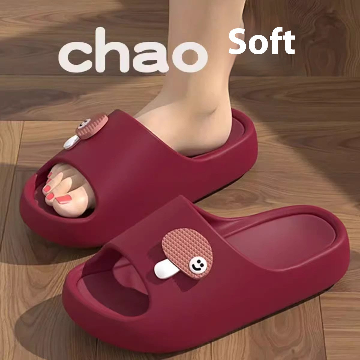 Cute Cartoon Dog Slippers Non-slip Floor Bathroom Slipper