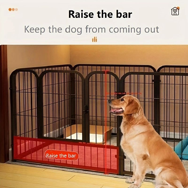 Modern Simple Wrought Iron Pet Fence Dog Cage