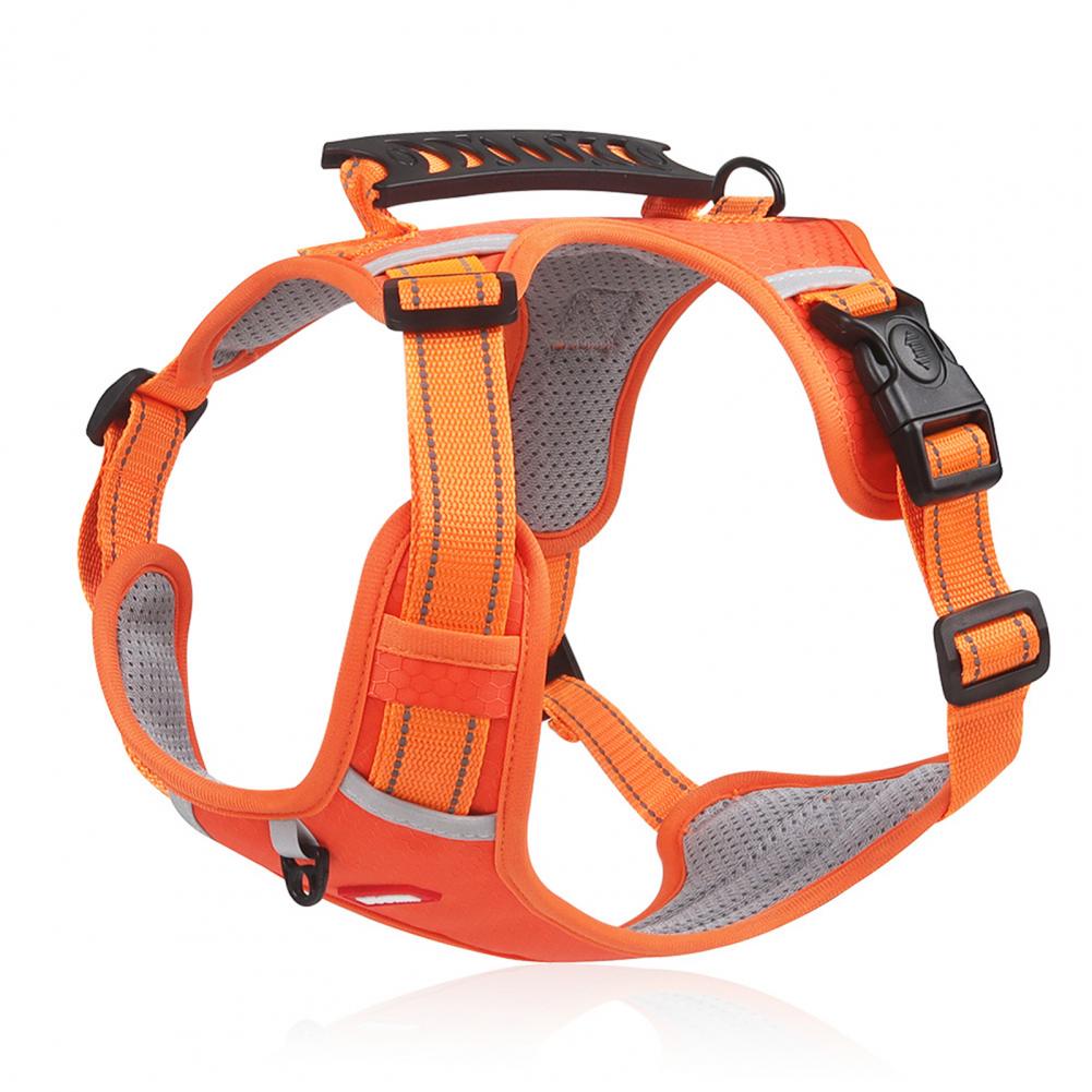 Nylon Dog Harness No Pull Breathable Reflective Pet Harness