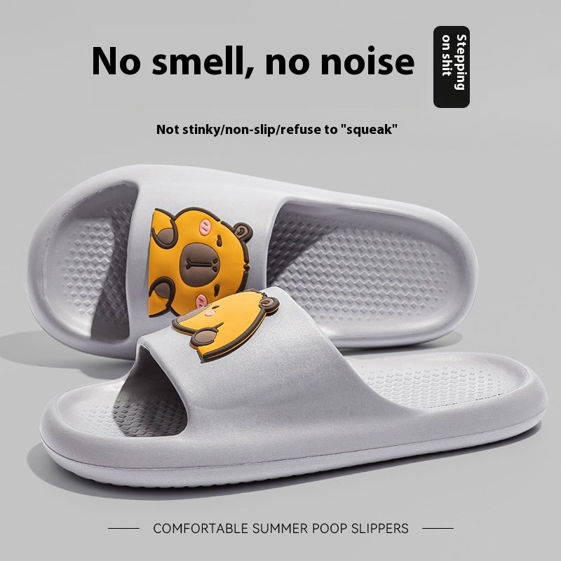Cute Cartoon Dog Slippers Non-slip Floor Bathroom Slipper