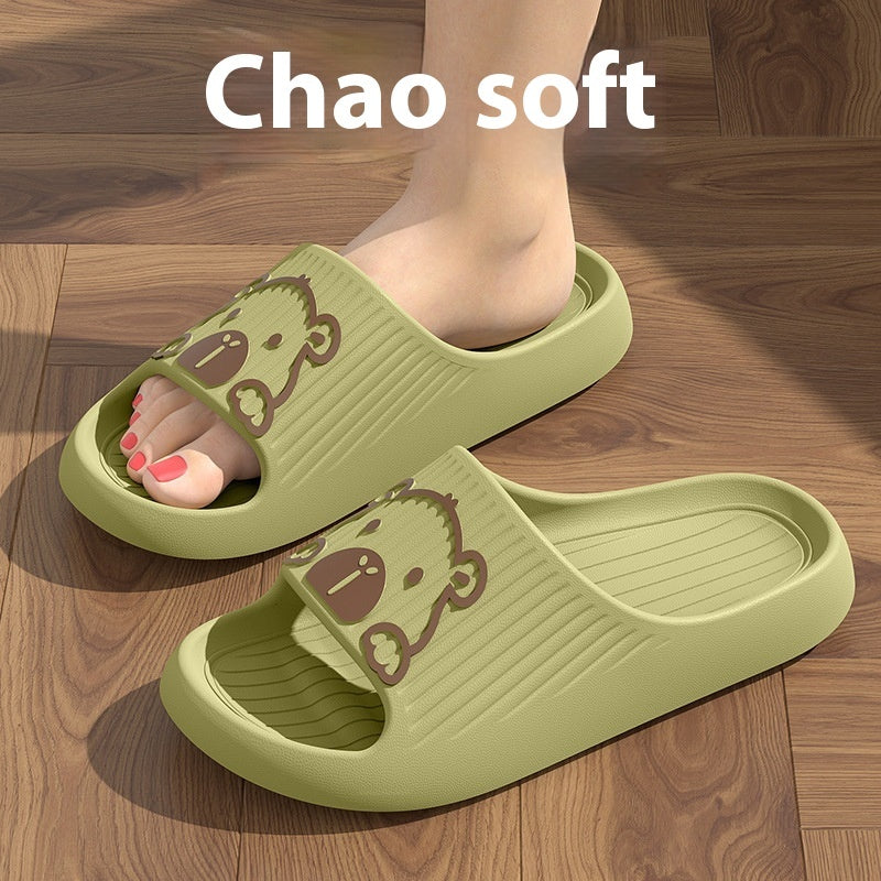 Cute Cartoon Dog Slippers Non-slip Floor Bathroom Slipper