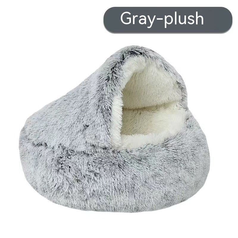 Semi-closed Cat Bed Four Seasons Universal Cover Shell Nest