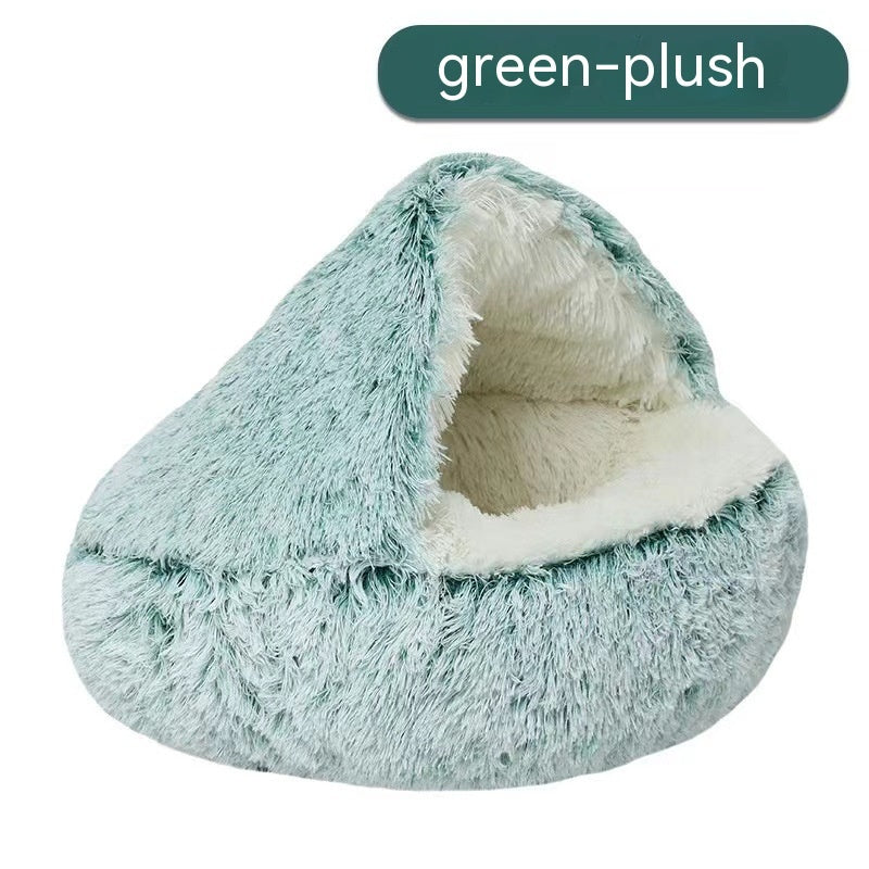 Semi-closed Cat Bed Four Seasons Universal Cover Shell Nest
