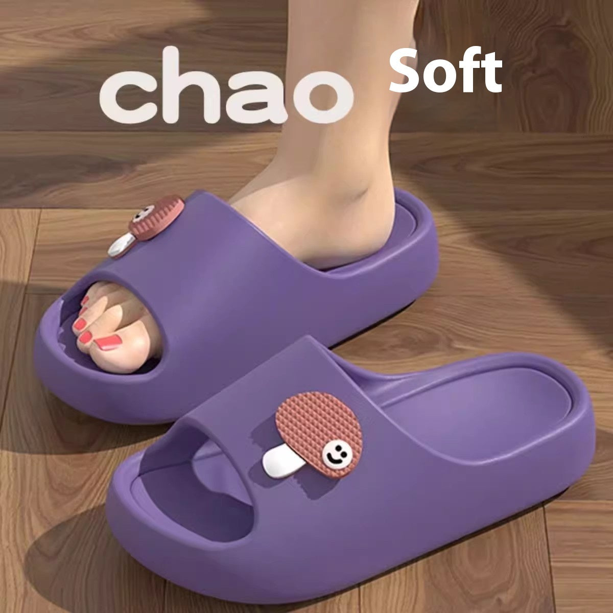 Cute Cartoon Dog Slippers Non-slip Floor Bathroom Slipper