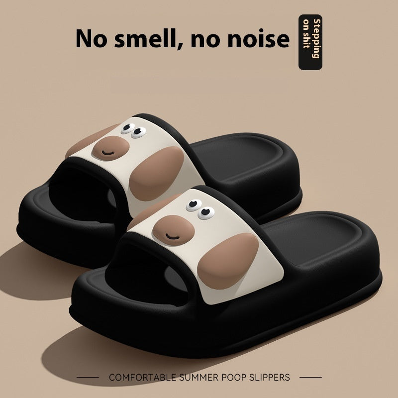 Cute Cartoon Dog Slippers Non-slip Floor Bathroom Slipper