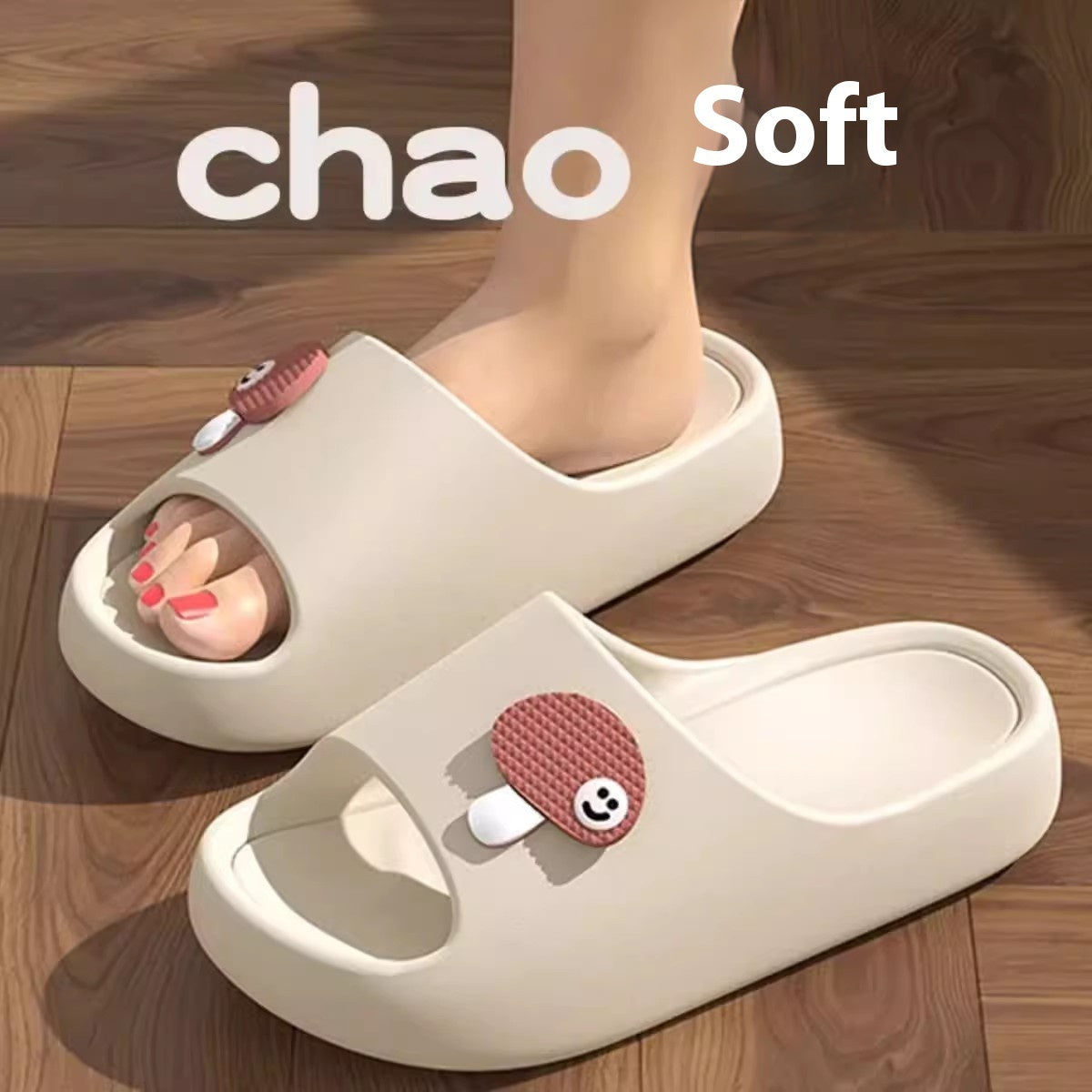 Cute Cartoon Dog Slippers Non-slip Floor Bathroom Slipper