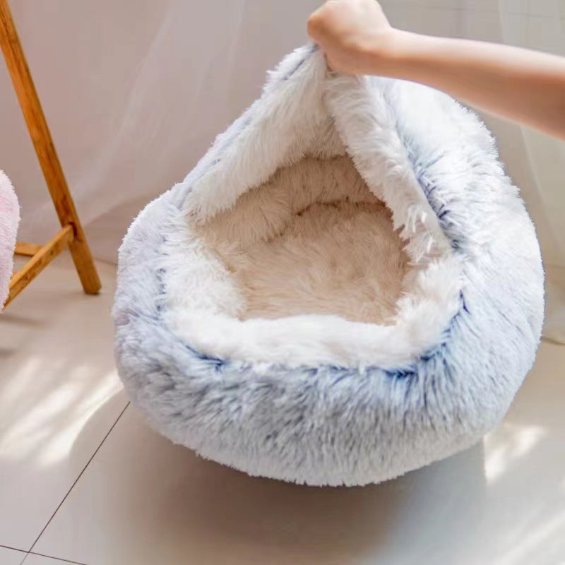 Semi-closed Cat Bed Four Seasons Universal Cover Shell Nest